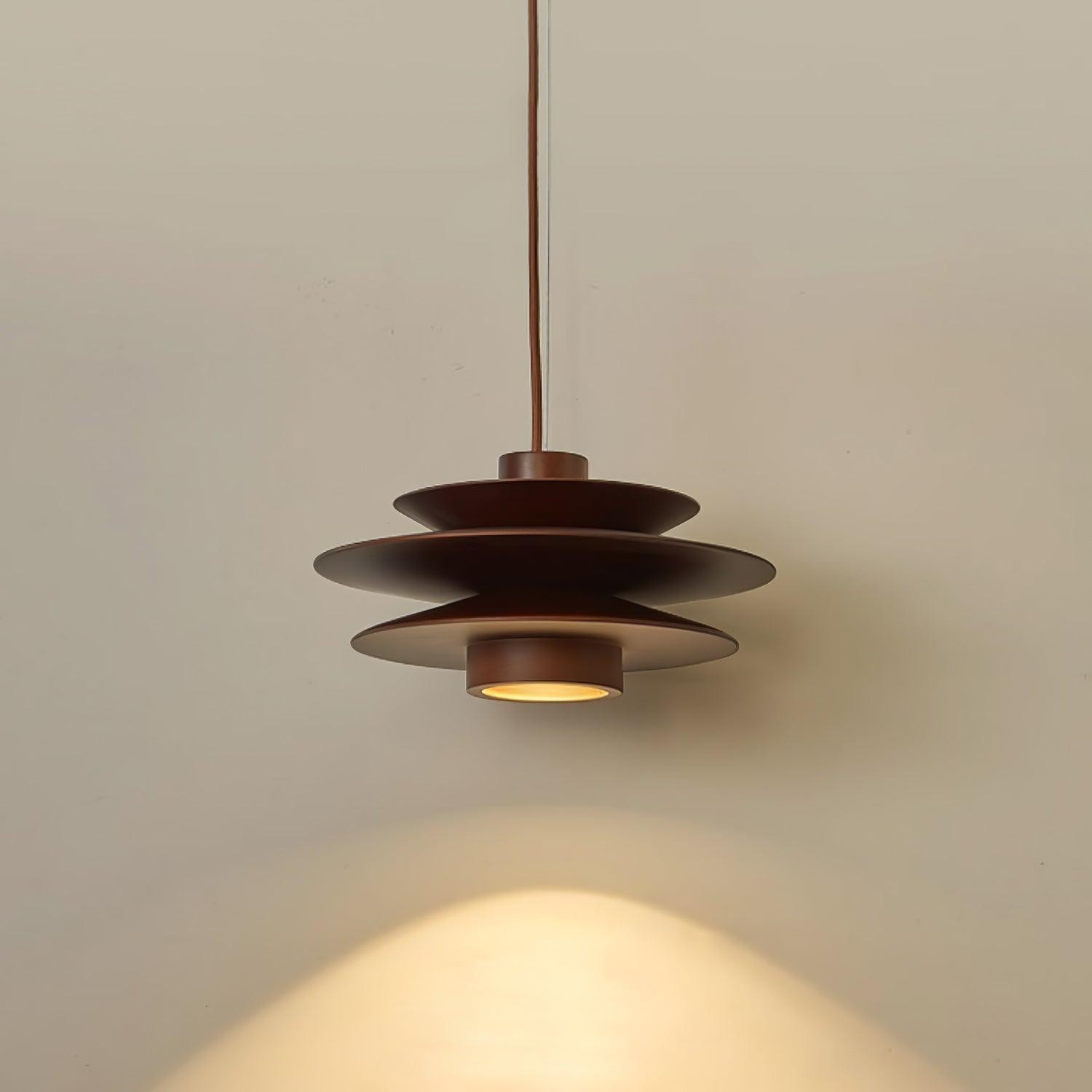 Multi Tiered Disc Pendant Lamp M484
