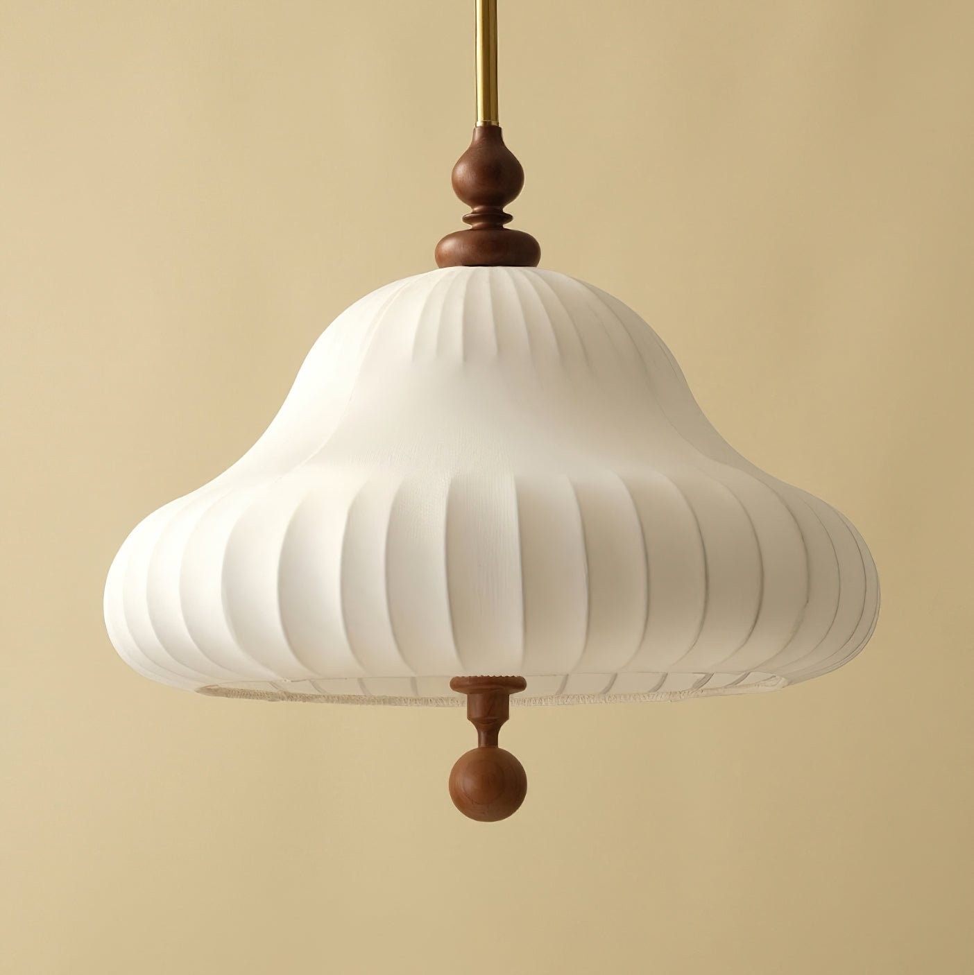 Modern Creative Retro Wabi-Sabi Style Fabric Wood Pendant Light M464