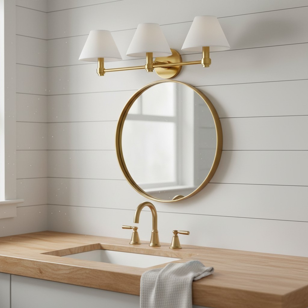 Roven Metal Wall Sconce - Sleek Metal Single or Triple Sconce for Vanity or Bathroom T656