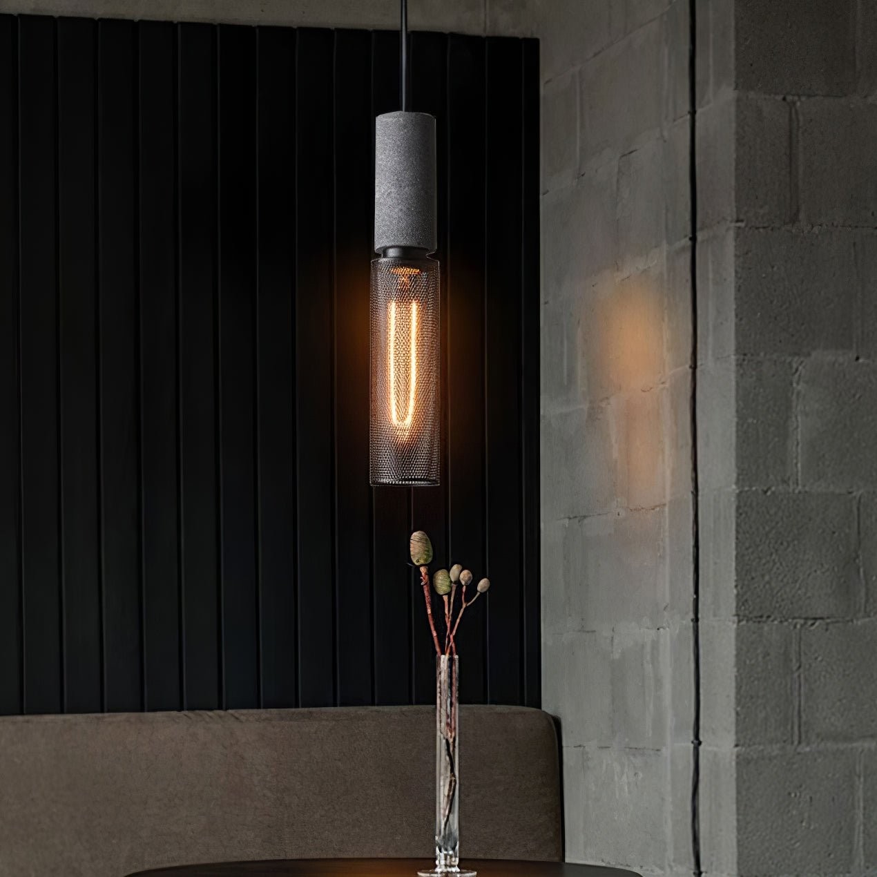 Cement Mesh Pendant Light M81