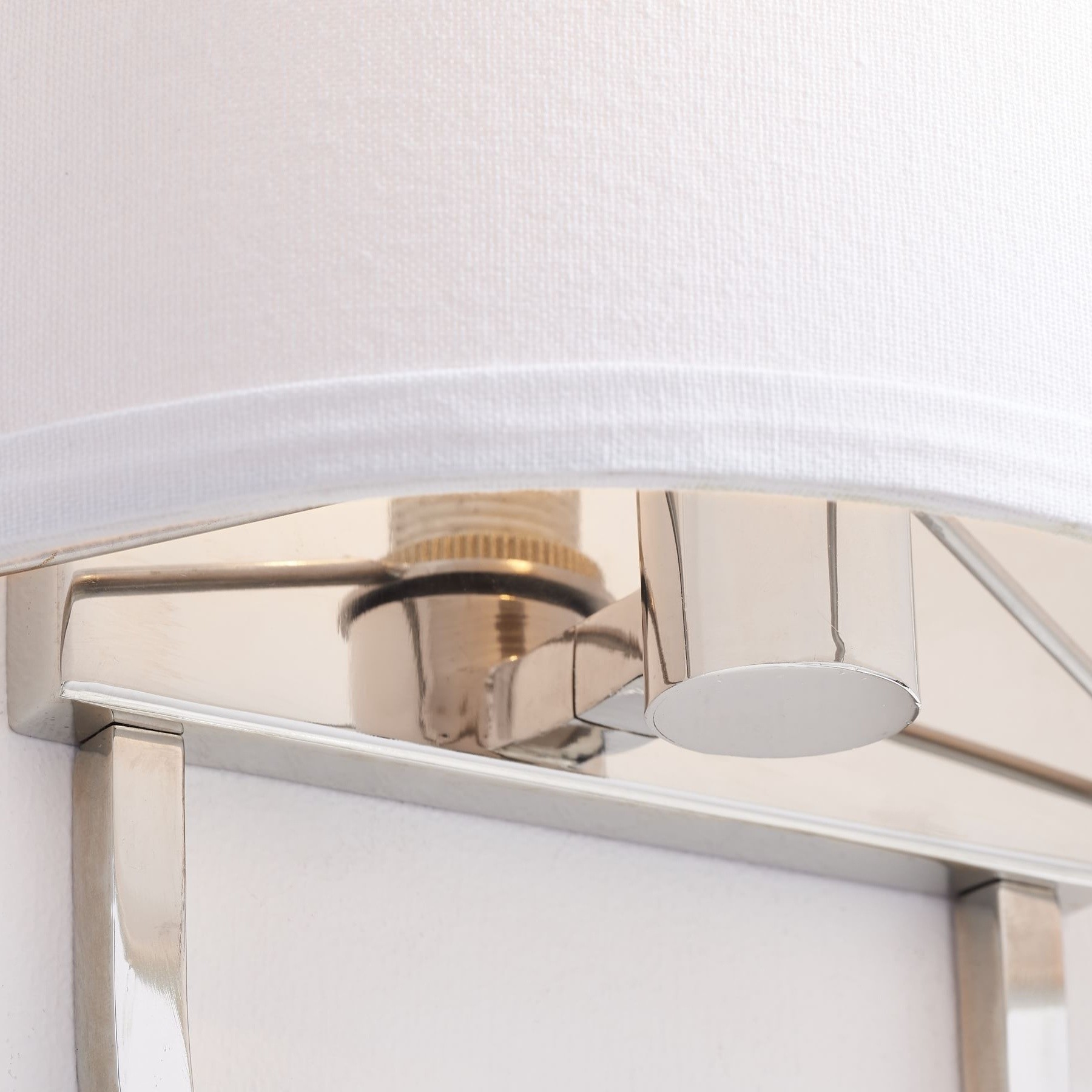 Nolvara Elegant Wall Light Featuring Soft Shade and Metal Arm T082