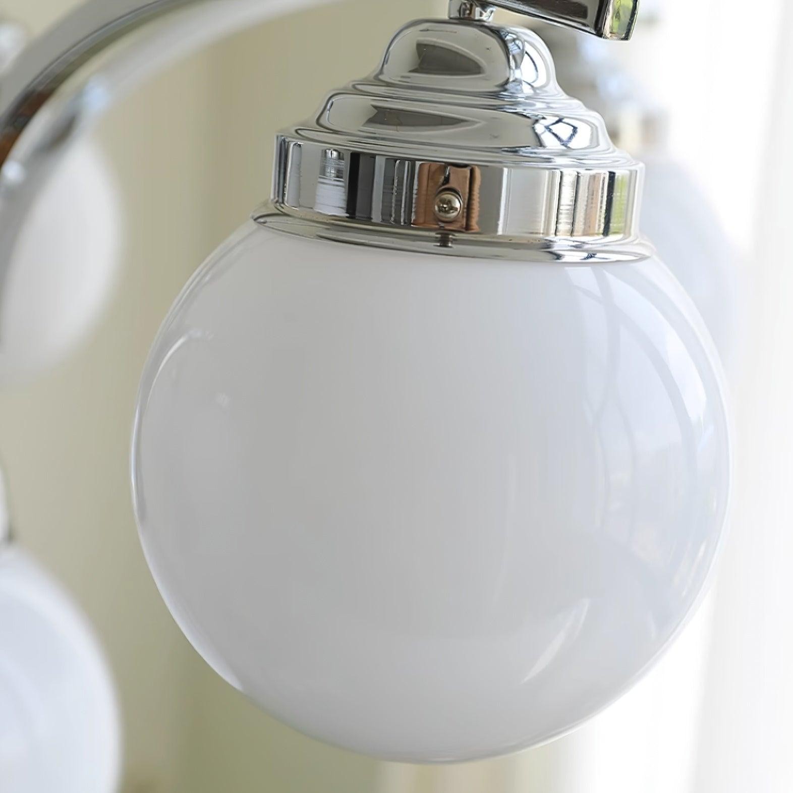 French Elegant Glass Orb Chandelier M531