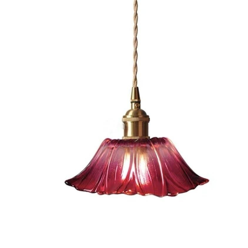 Tiffany Lotus Glass Pendant Light S55
