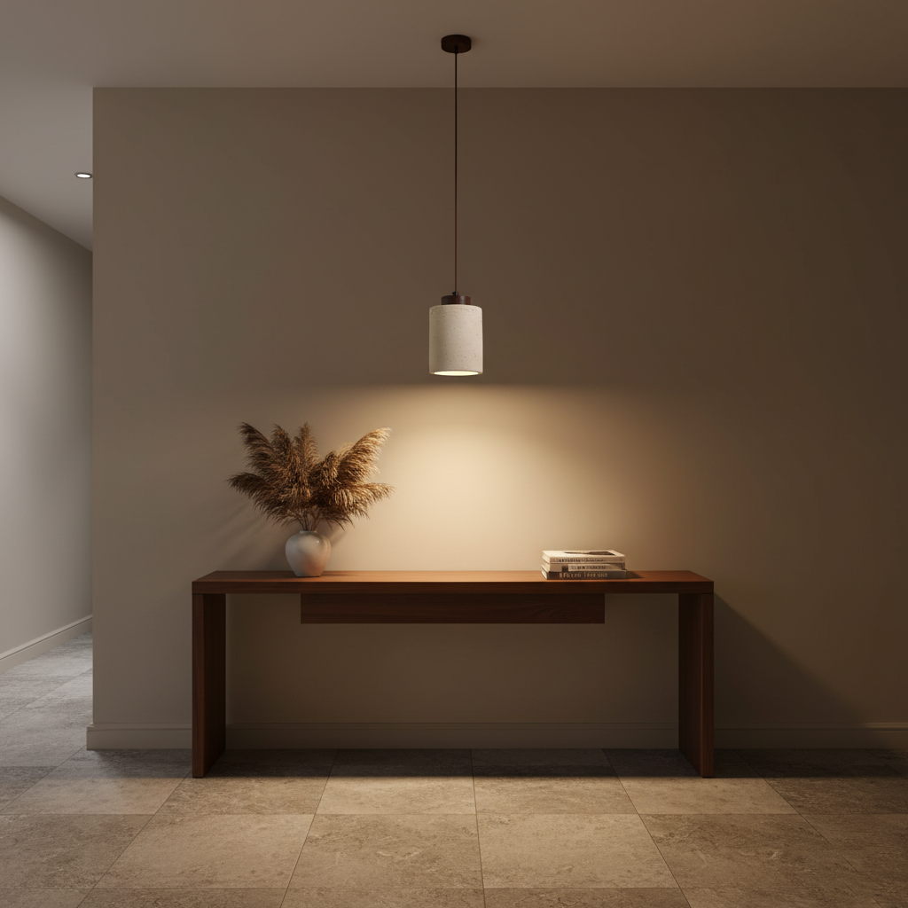 Nordic Travertine Clear Minimalist Pendant Light D914