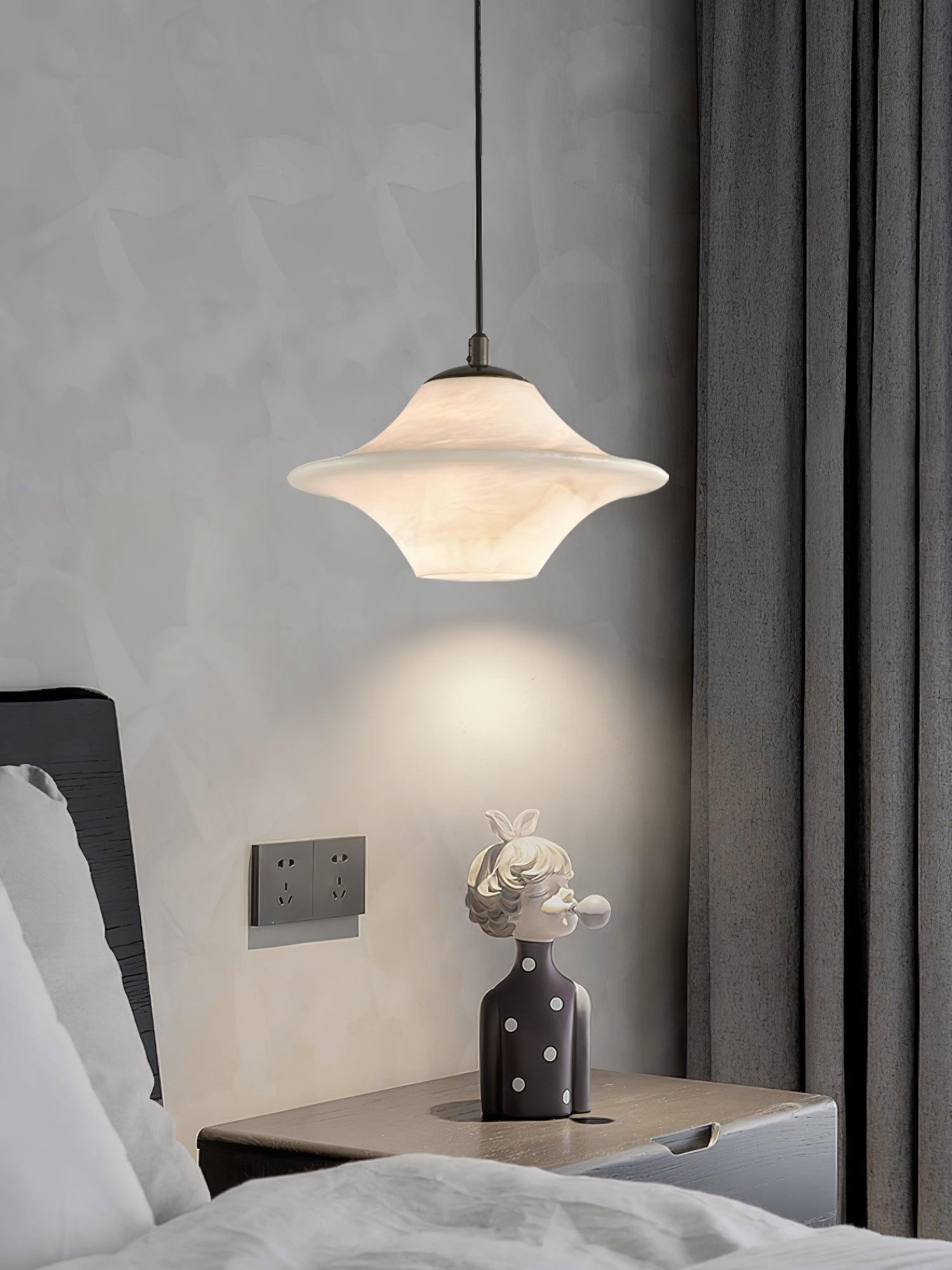 Saucer Alabaster Pendant Light M517