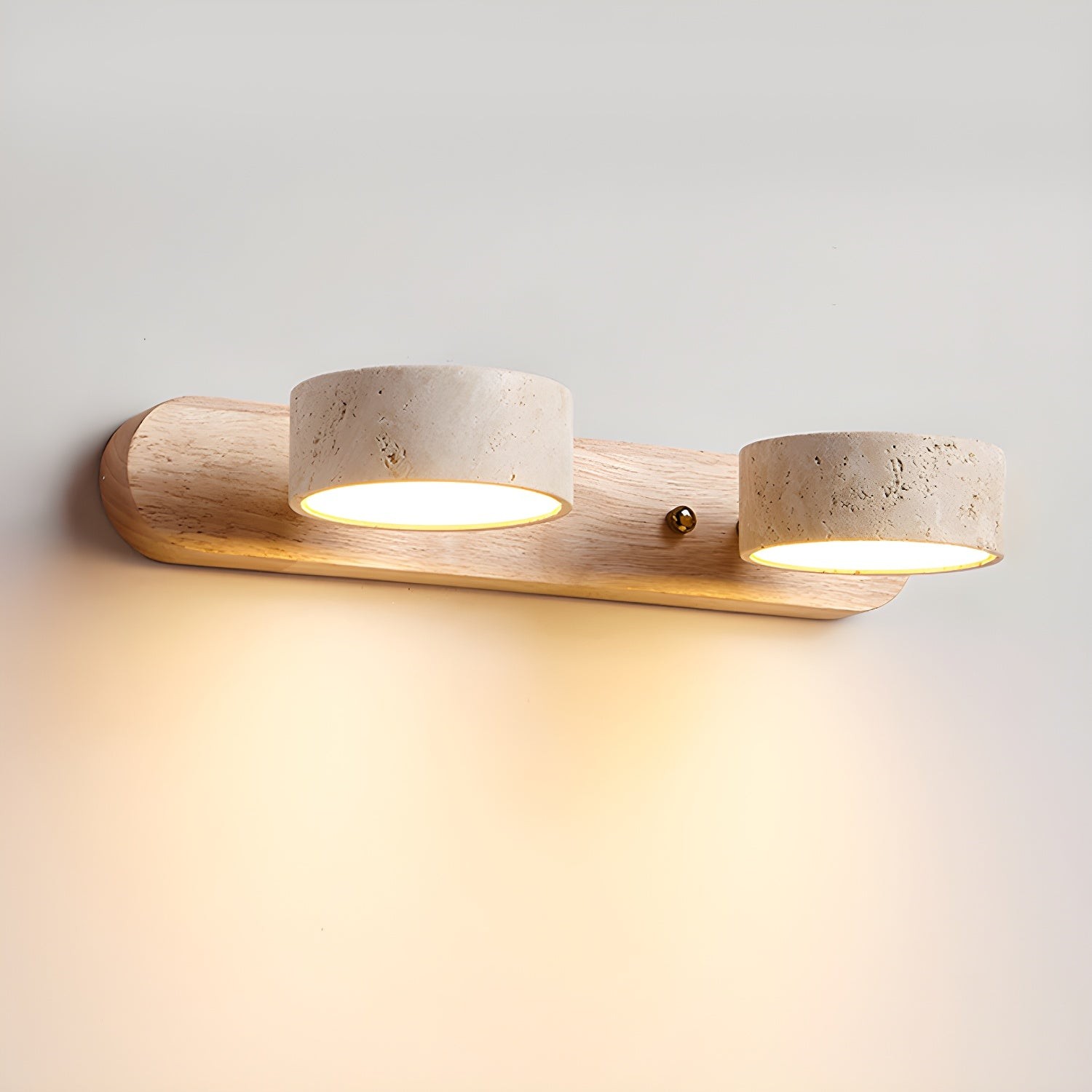 Natural Travertine Dual Wall Lamp G115