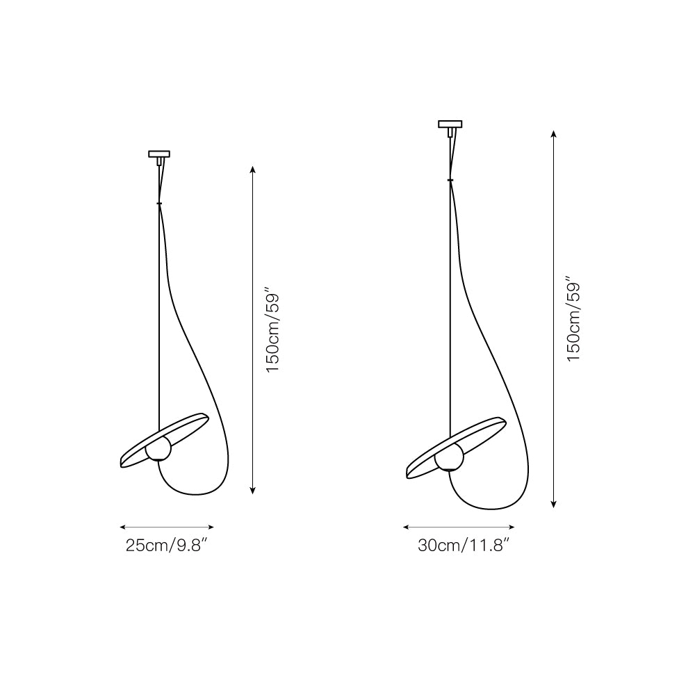 Acoustic Disc Pendant Lamp D448