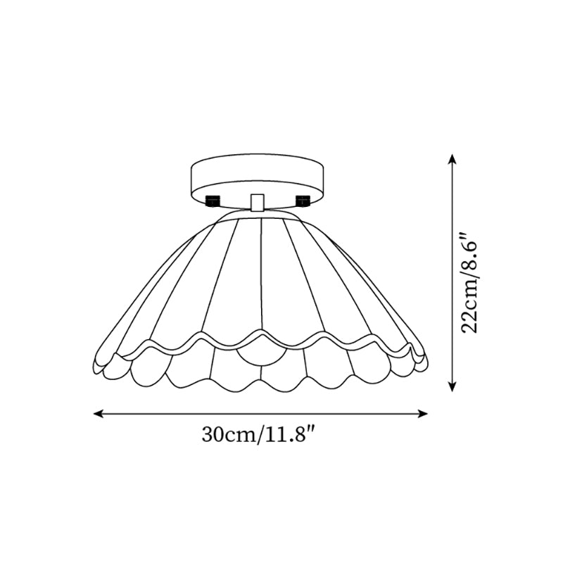 Leira Skirt Ceiling Light D44