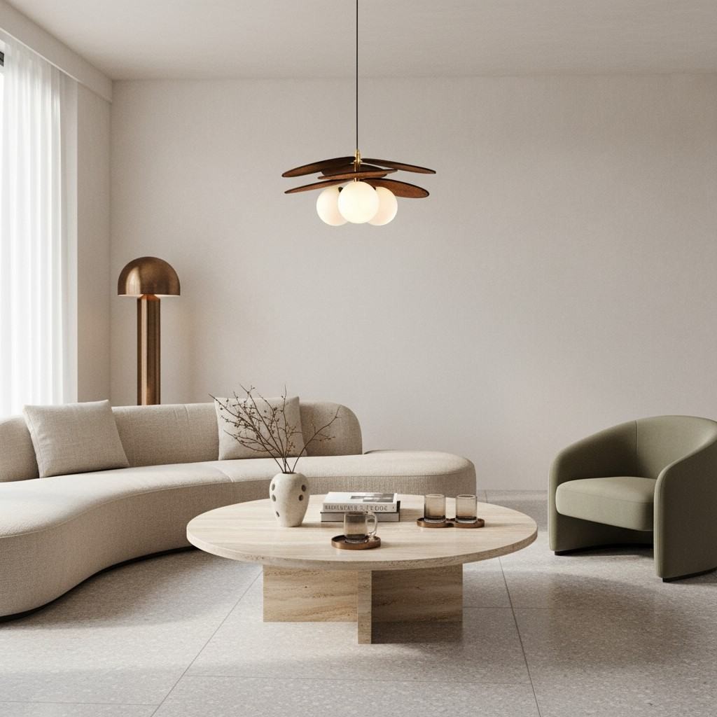 Orrise Artistic Layered Petal Pendant Light - Natural Inspired Lamp for Entryway and Bedroom T521
