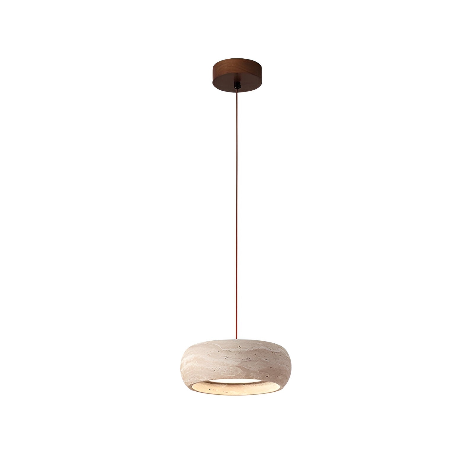Wabi Sabi Style Travertine Stone Pendant Light D934