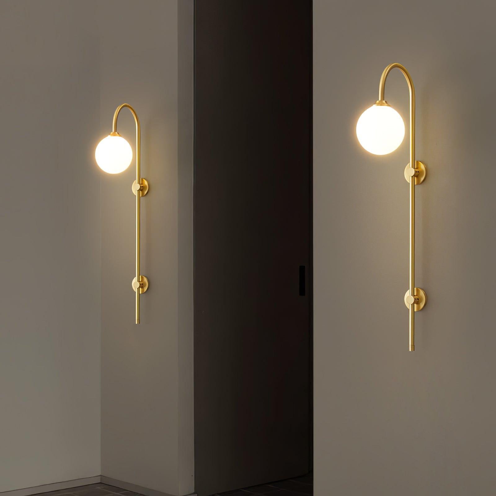 Globe Brass Wall Sconce M555