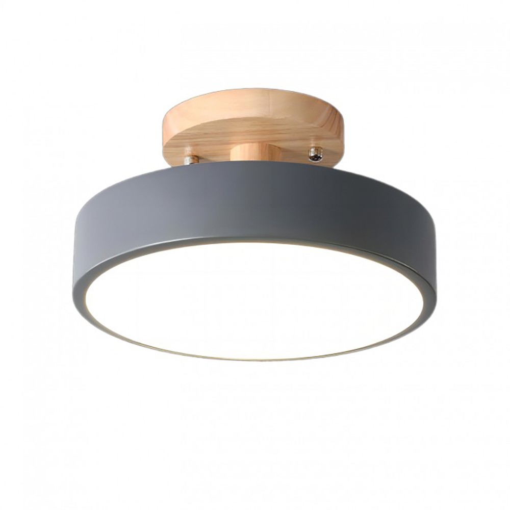 Nordic Macaroon Wooden Round Ceiling Lamp S82