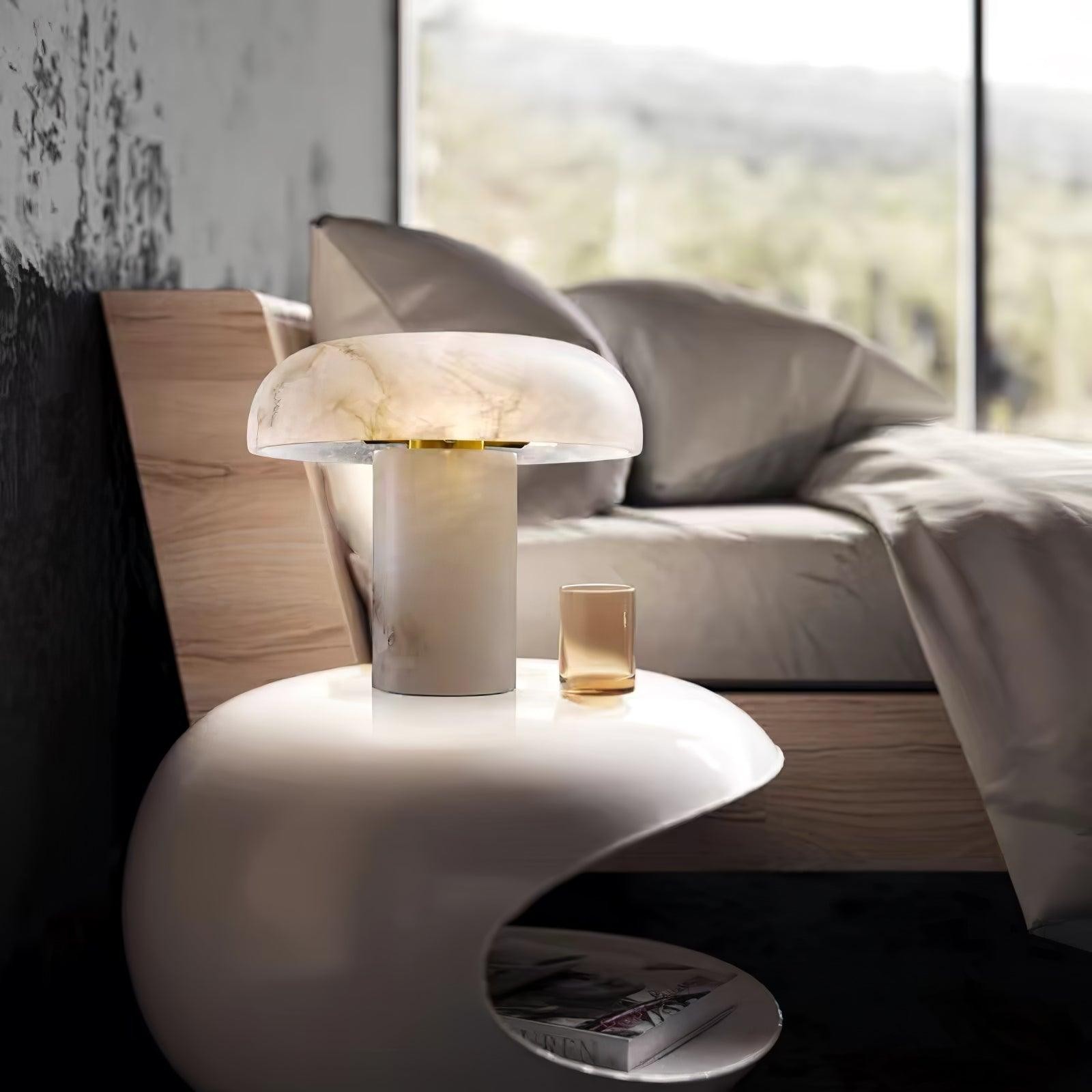 Creative Minimalist Luxury Alabaster Table Lamp For Bedroom M450