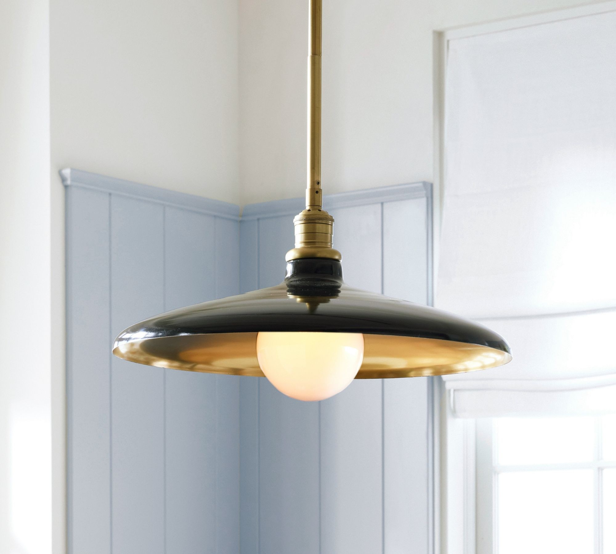 Forvara Metal Pole Pendant Light - Farmhouse Style Adjustable Island Lighting T148