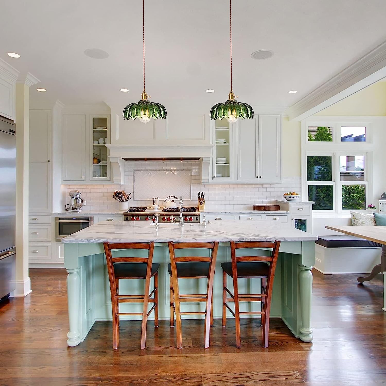 Retro Petal Glass Pendant Light S89