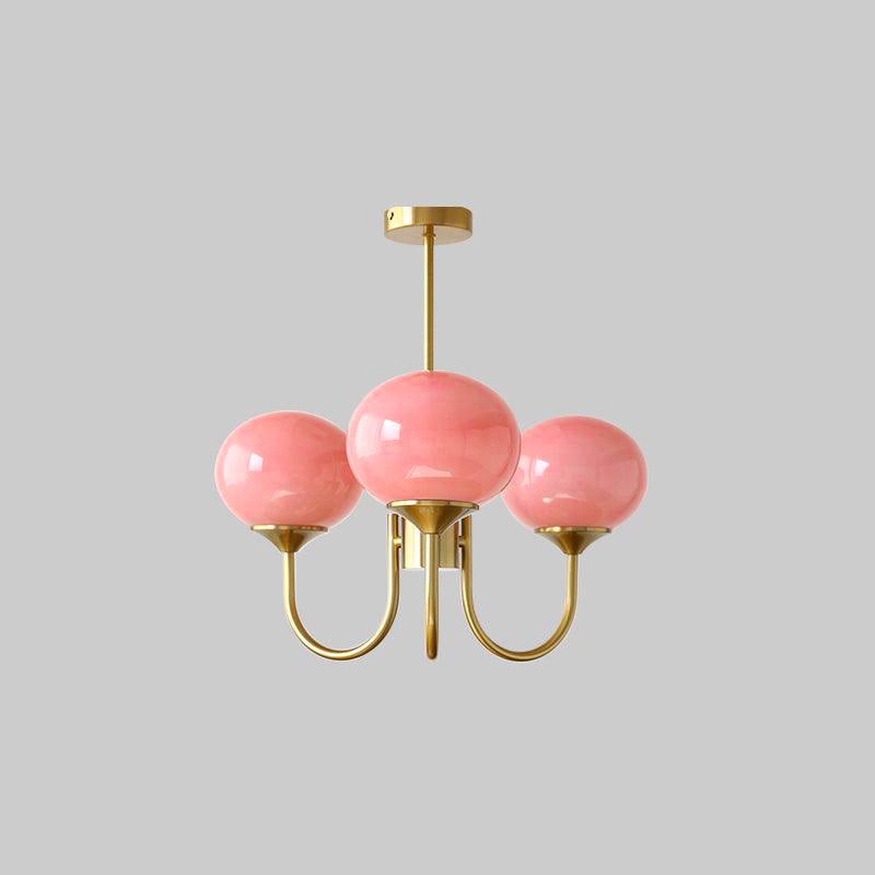 Nordic Bauhaus Glass Marshmallow Chandelier S168