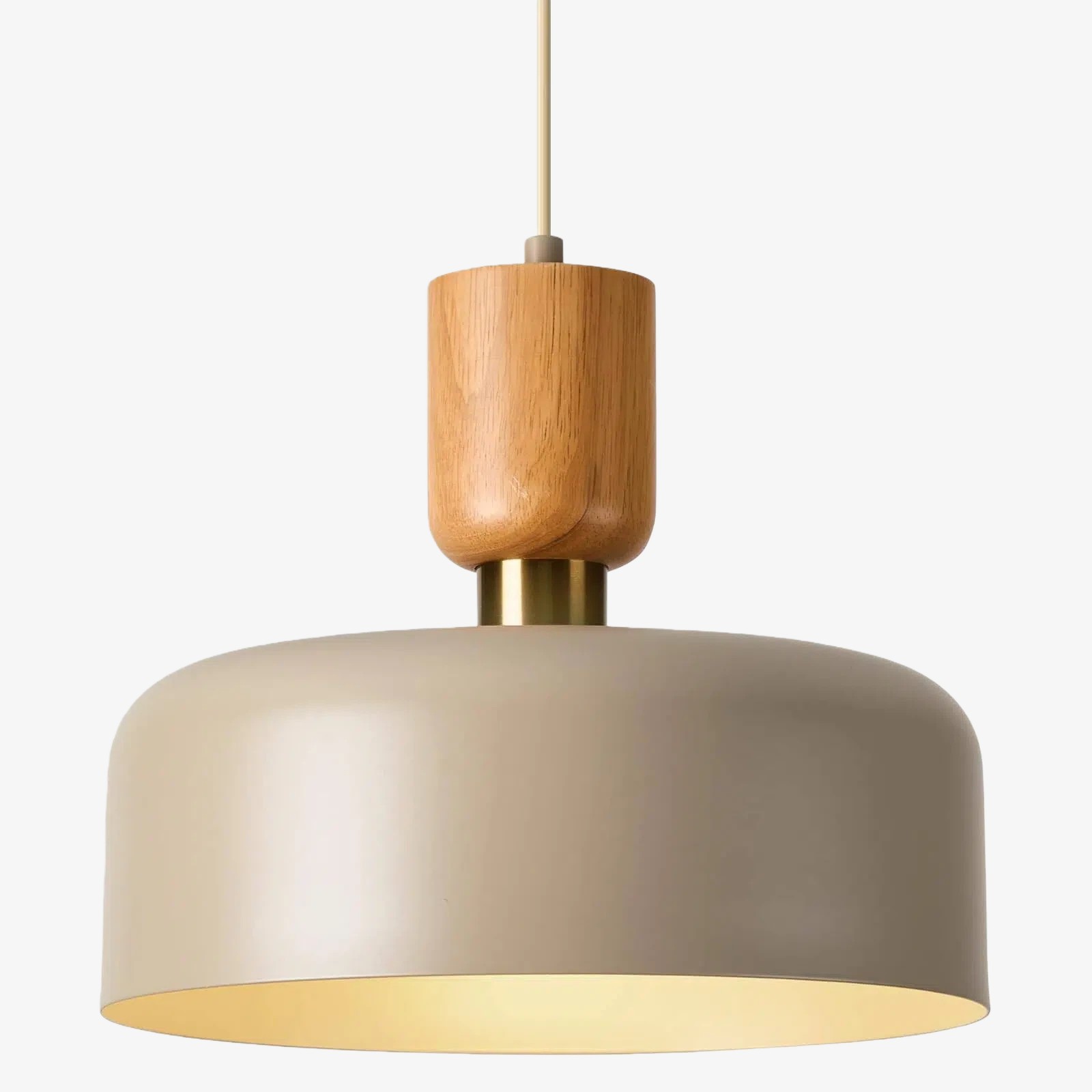 Orbulis Natural Wood Grain Circular Pendant - Modern Minimalist Light for Islands and Foyers T594