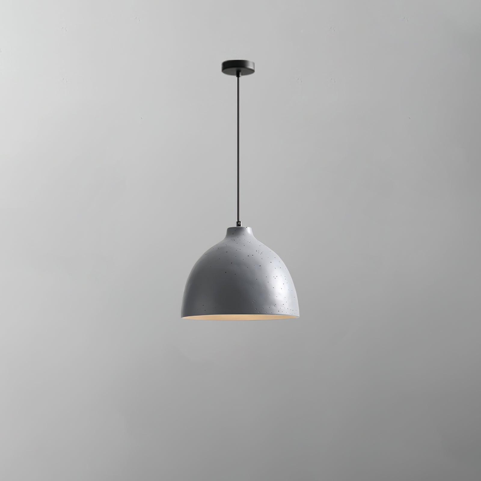 Modern Minimalist Industrial Resin Bowl LED Pendant Light M433