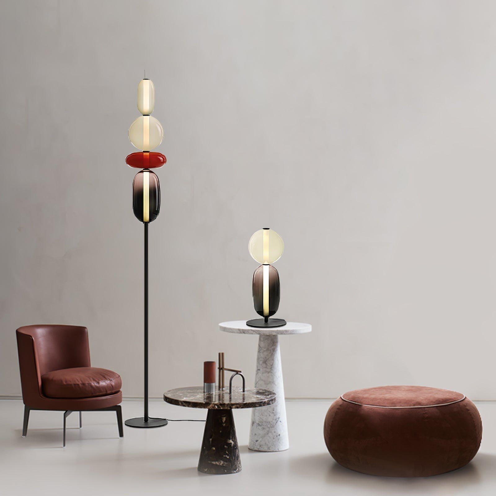 Nordic Creative Minimalist Luxury Glass Floor Light For Living Room M486