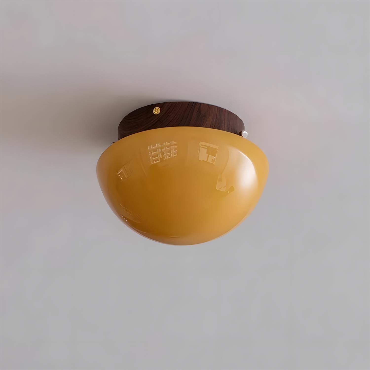 Honeyed Dome Ceiling Lamp D317