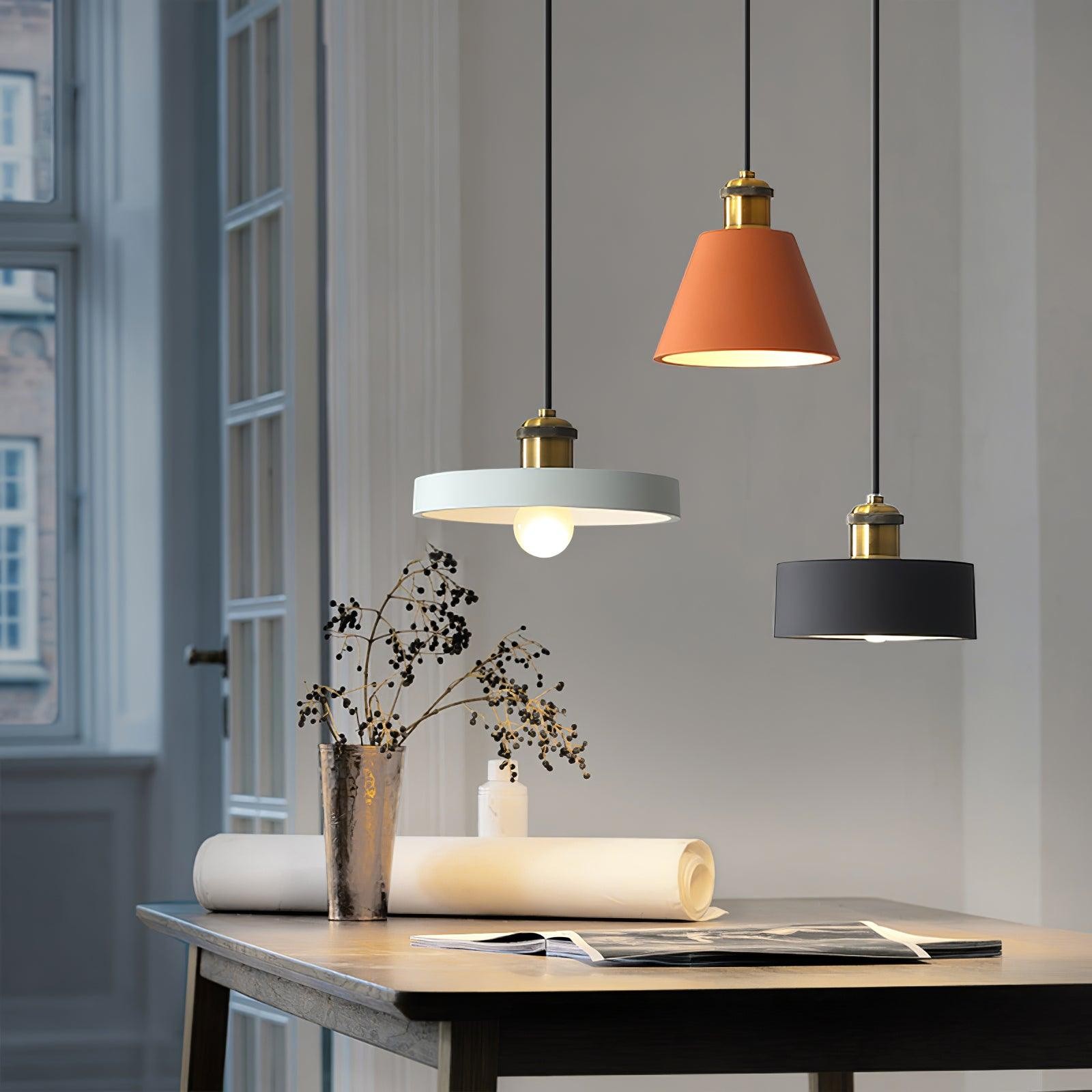 Modern Resin Geometric Pendant Lamp M432