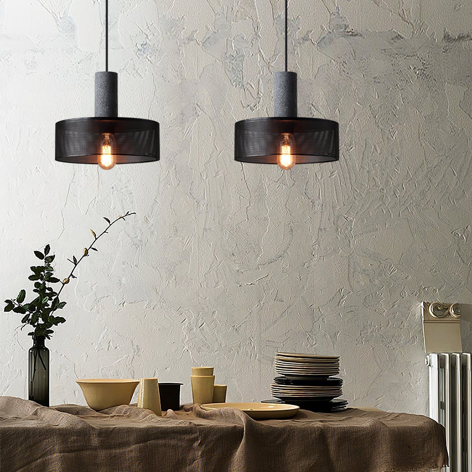 Cement Mesh Pendant Light M81