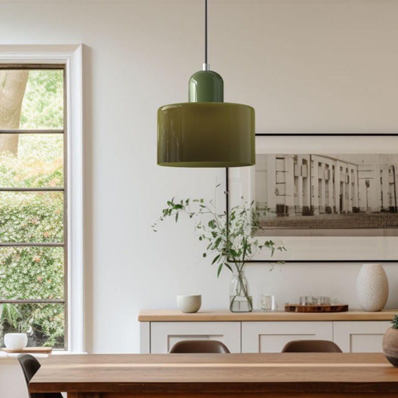Nordic Morandi Cylinder Glass Pendant Lamp S101