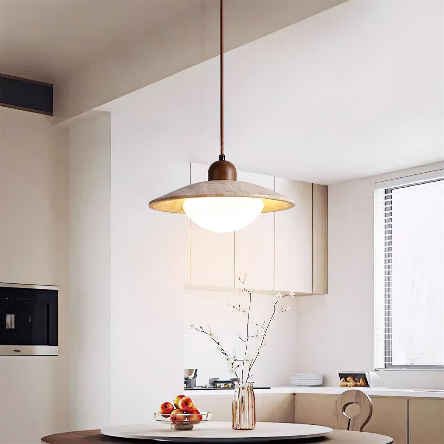 Wood Retro Wabi-Sabi Style Pendant Lamp M281
