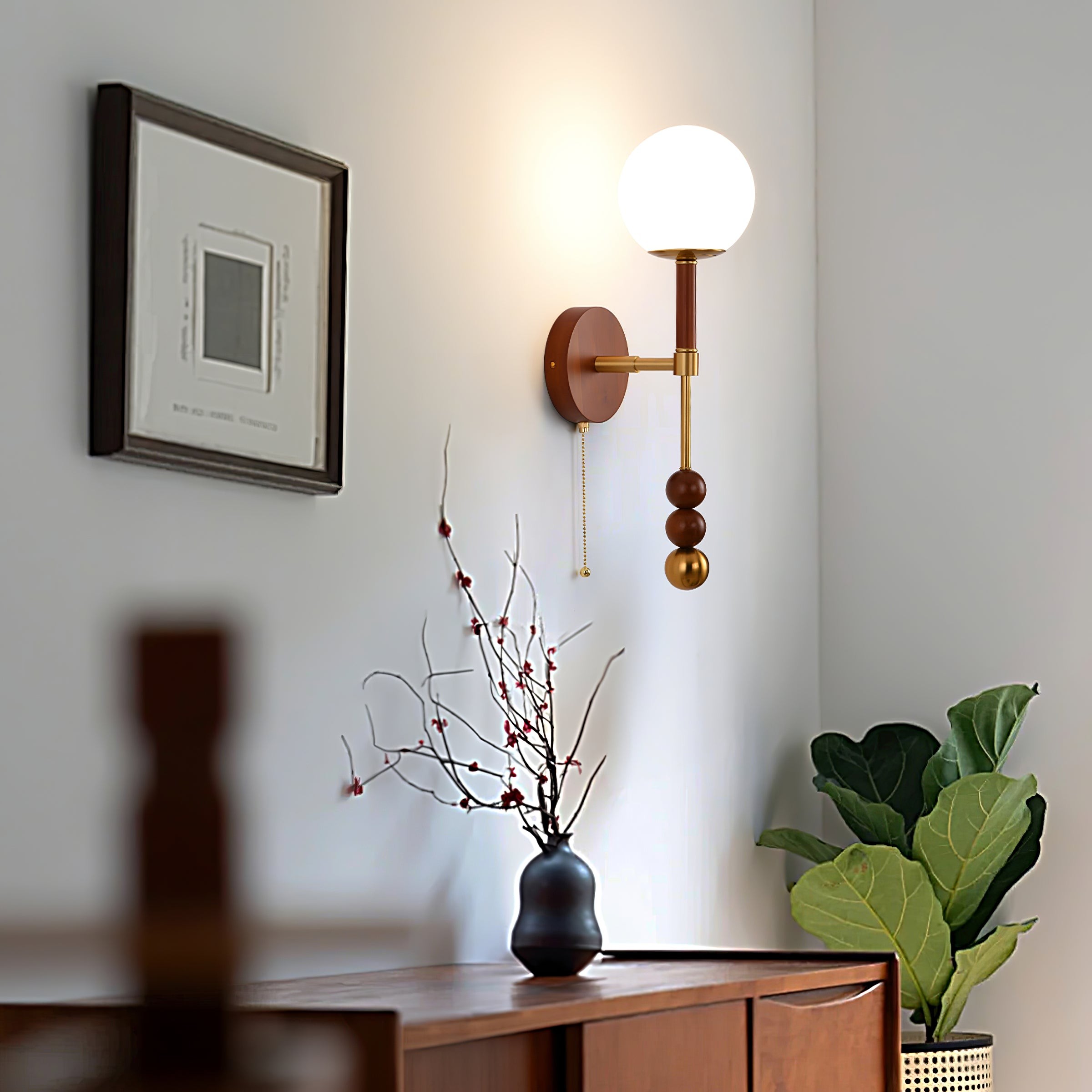 Retro Solid Wood Series Wall Lamp M523