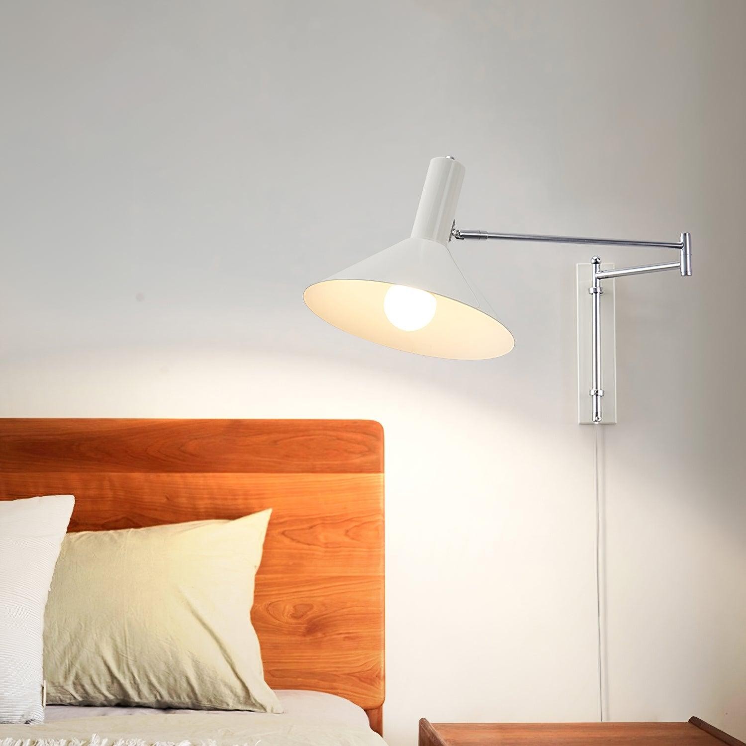 Classic Modern Swing Arm Adjustable Bedside Reading Wall Lamp M119