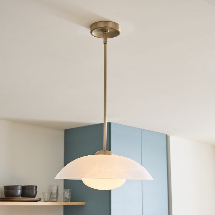 Elorina Pendant Light - Perforated Metal Shade, Champagne Bronze T042