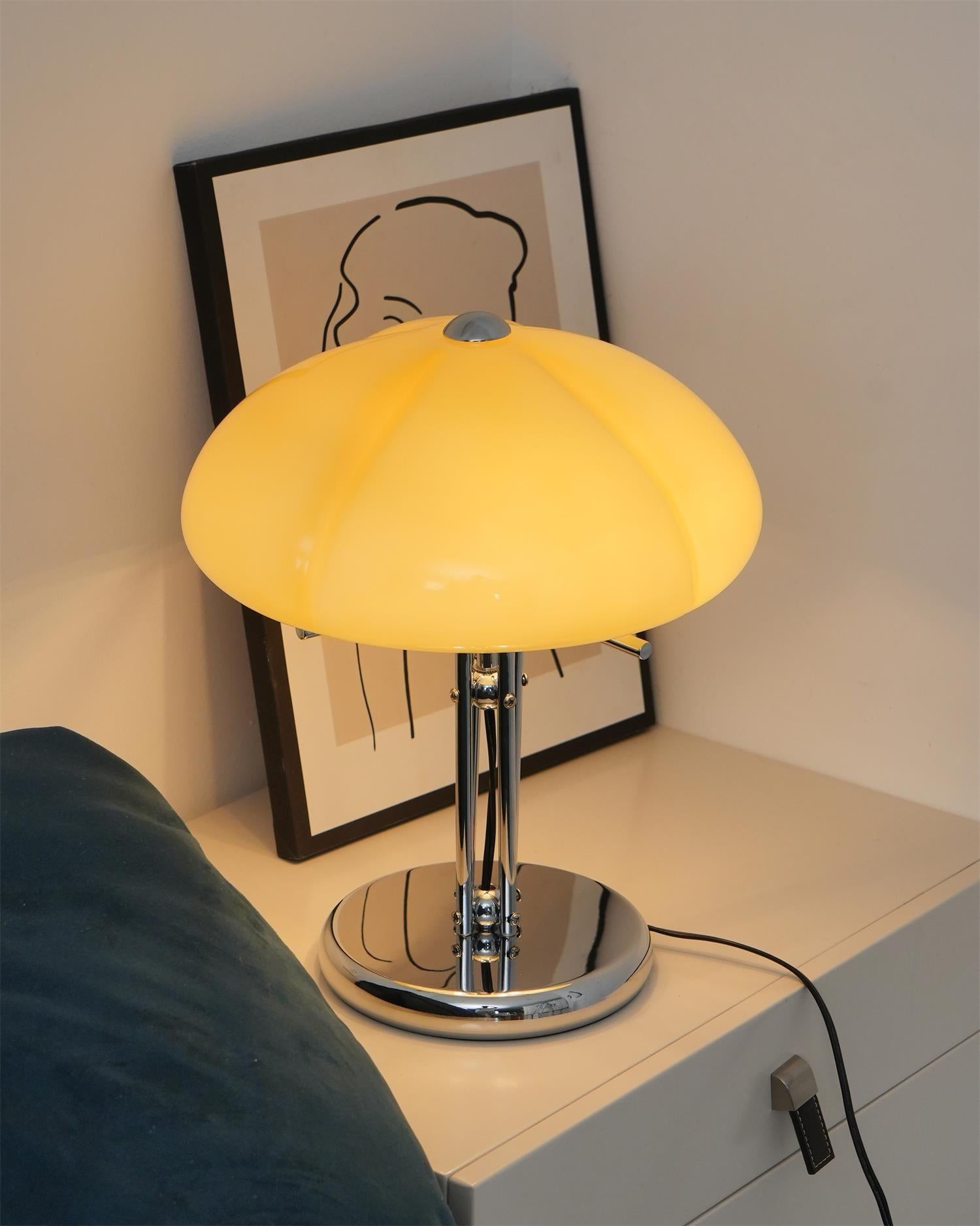 High-Grade Bedroom Bedside Mushroom Glass Table Lamp M277