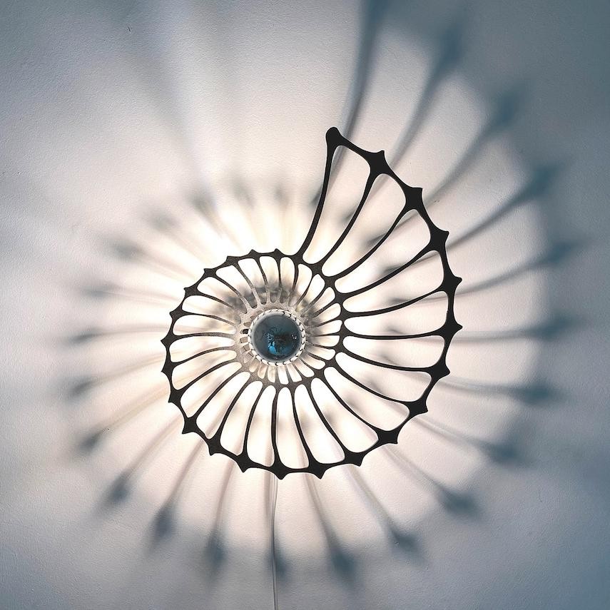 Led Wall Light With Wooden Shadow Casting S87
