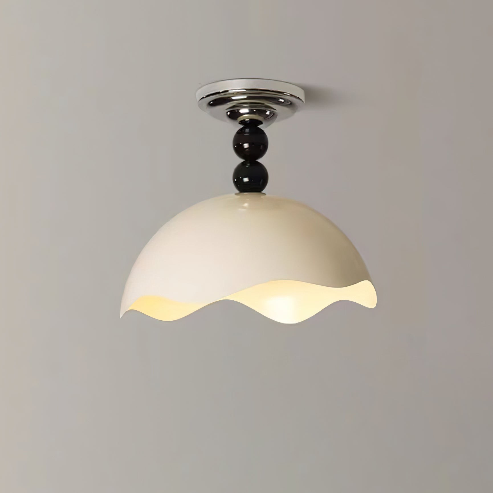 Modern Wave Crest Metal Ceiling Lamp M500