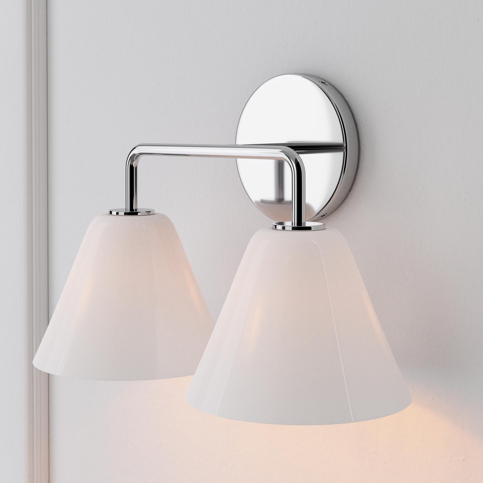 Conica Cone Wall Sconce - 1, 2, 3-Light Modern Glass Lighting T235
