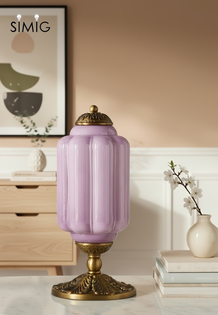 Eloise Vintage Glass Led Pumpkin Table Lamp G71
