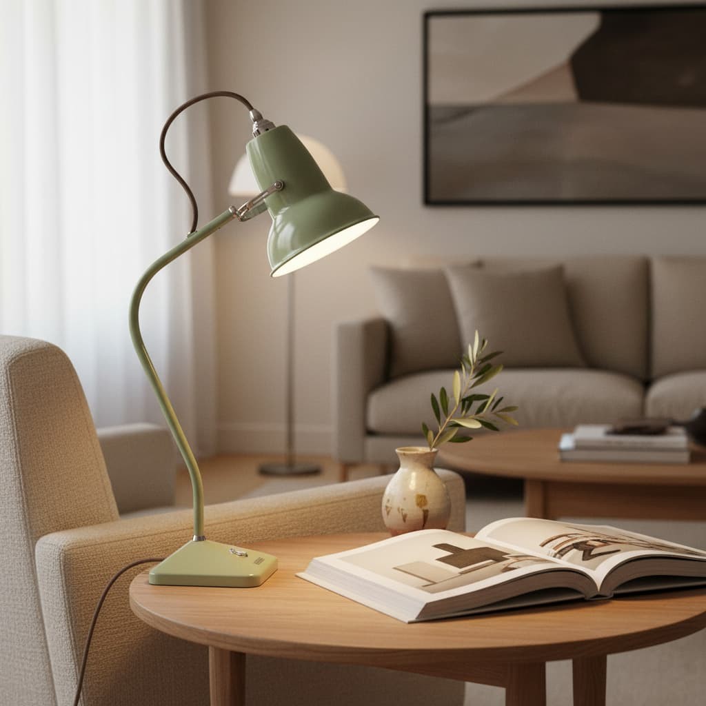 Modryx Mini Table Lamp - Pyramid Base Classic Heritage Design for Home T574