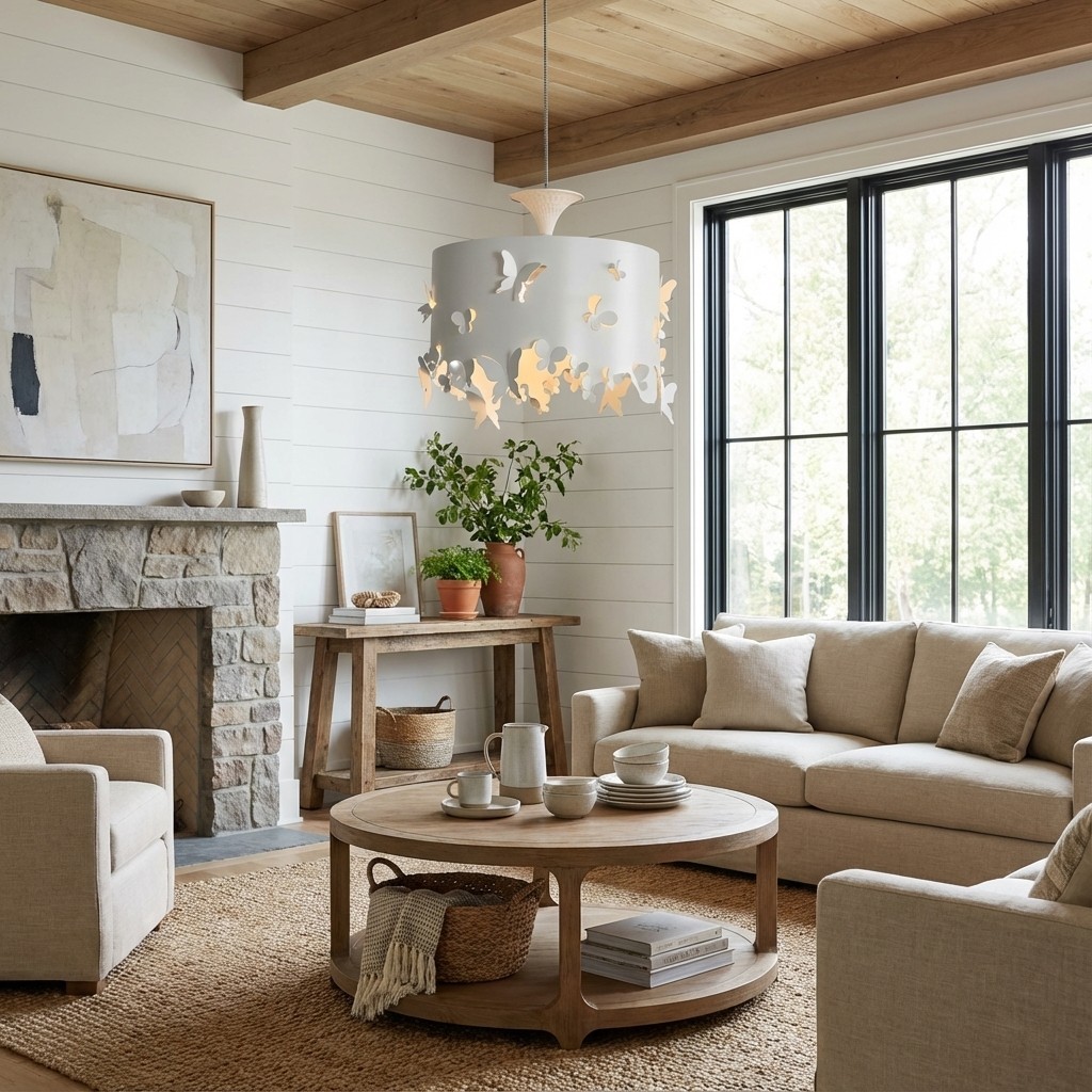 Alaria Design Pendant Lamp - Artistic Pendant Light with Ambient Shadow for Living Room T507