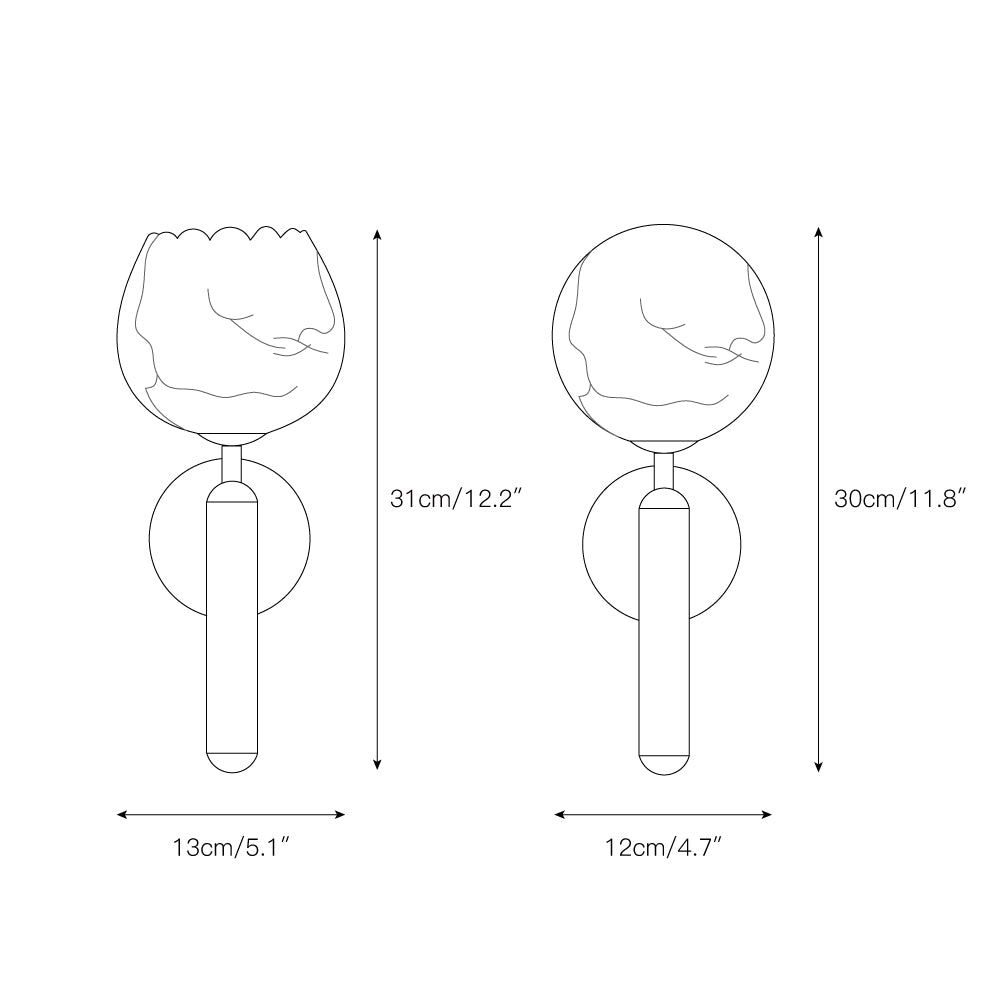Mian Alabaster Wall Lamp D439