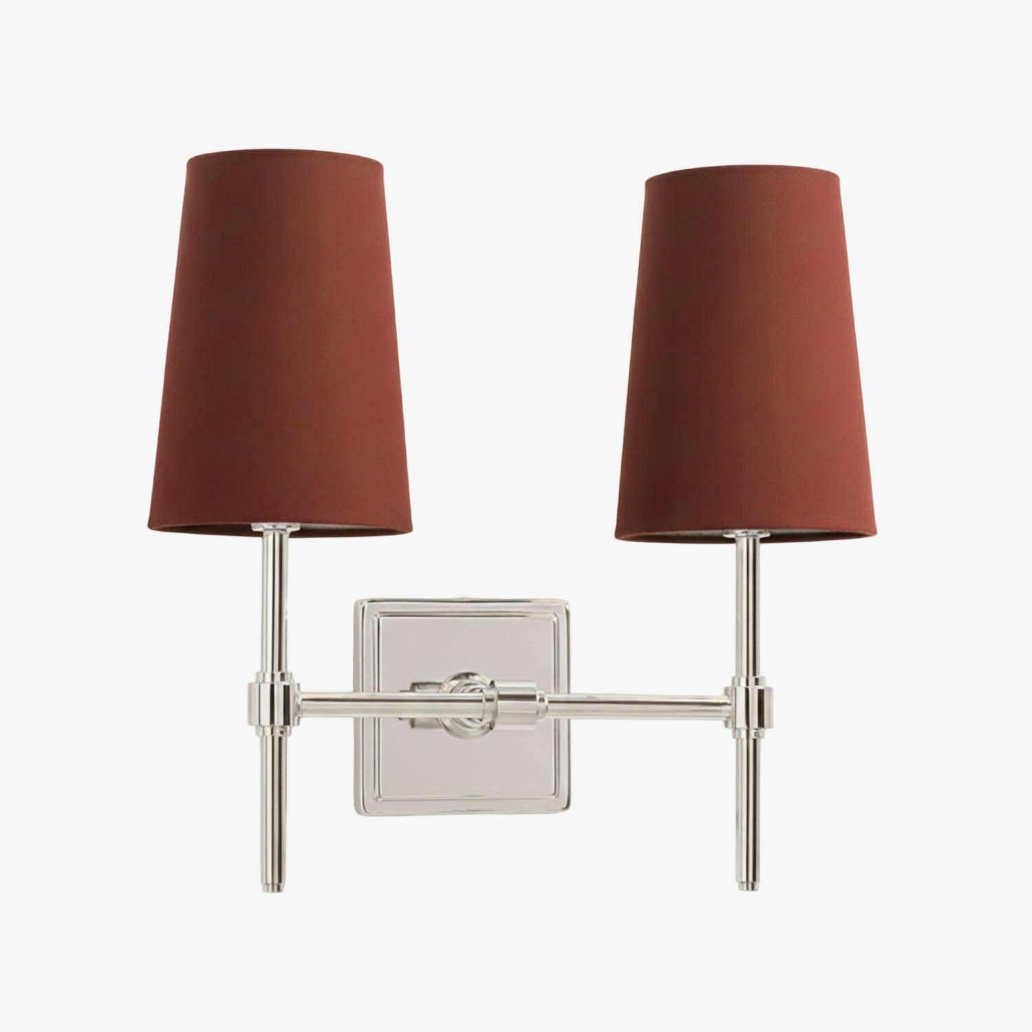 Derlina White Linen Shades Wall Lamp – Retro Metal Multi-Head Lighting Fixture T273
