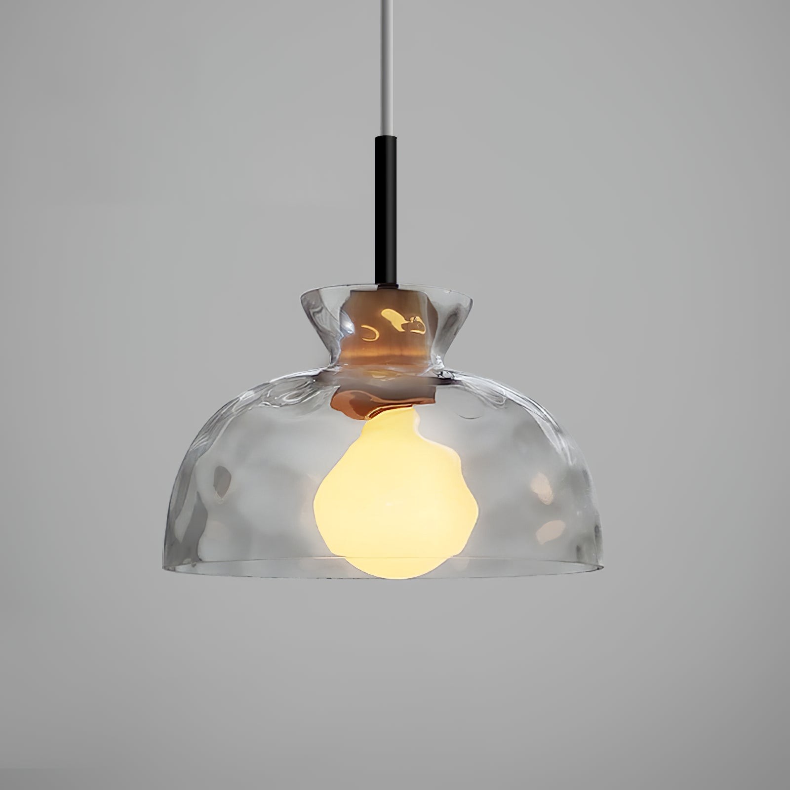 Modern Water Ripple Transparent Glass Pendant Lamp M116