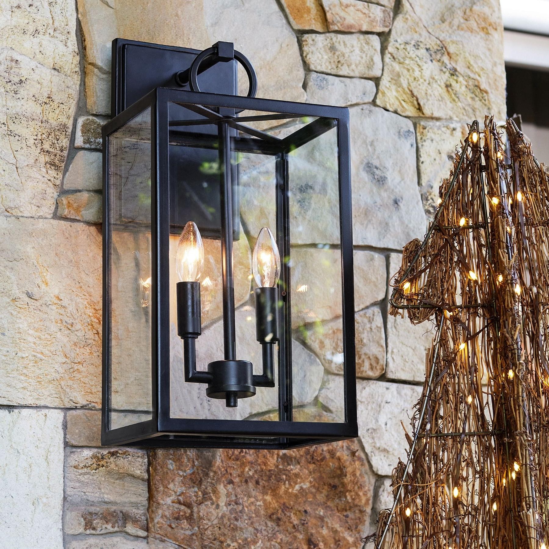 Ferrix Industrial Iron Outdoor Wall Lamp - Lighting Stylish Exterior Glass Lighting T143