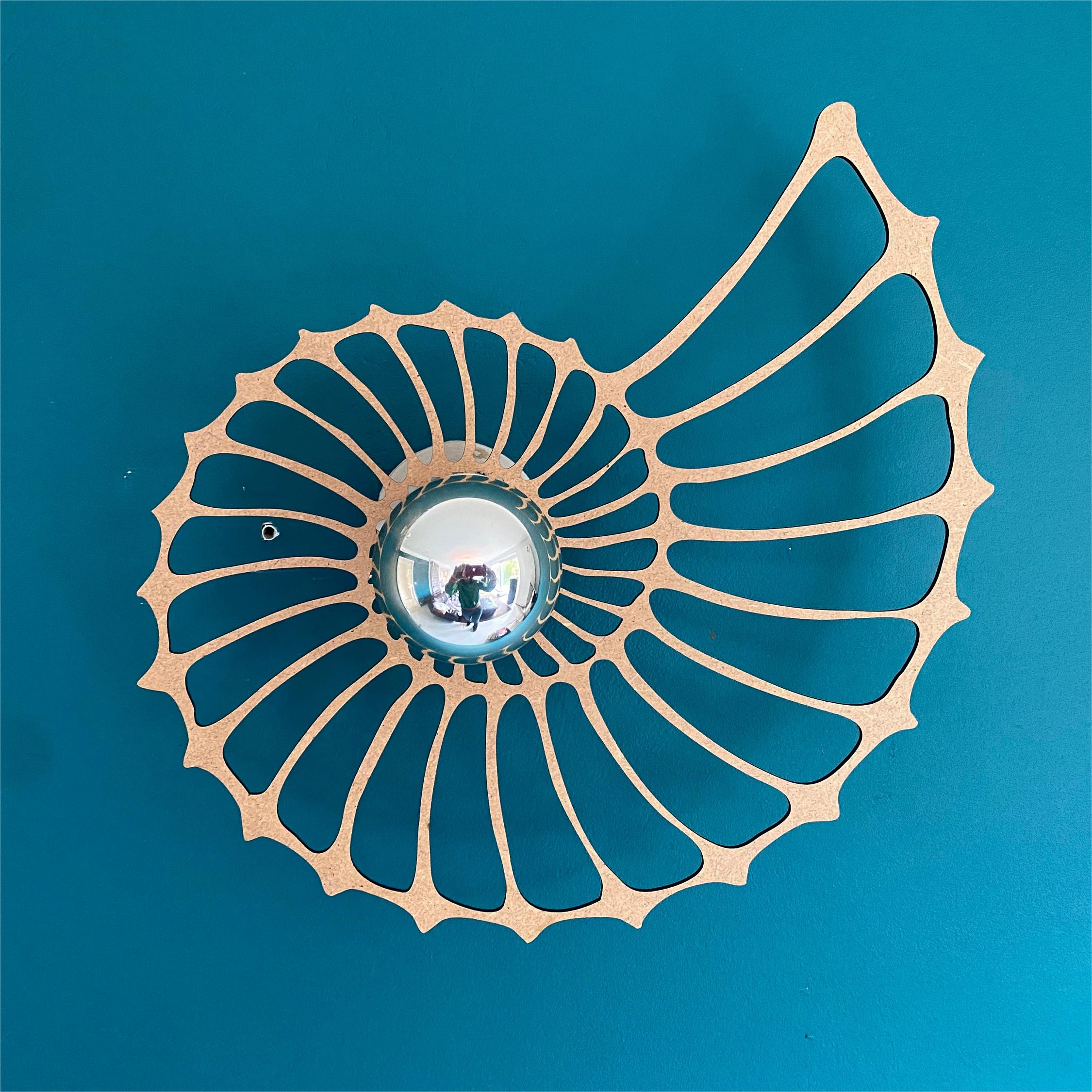Led Wall Light With Wooden Shadow Casting S87