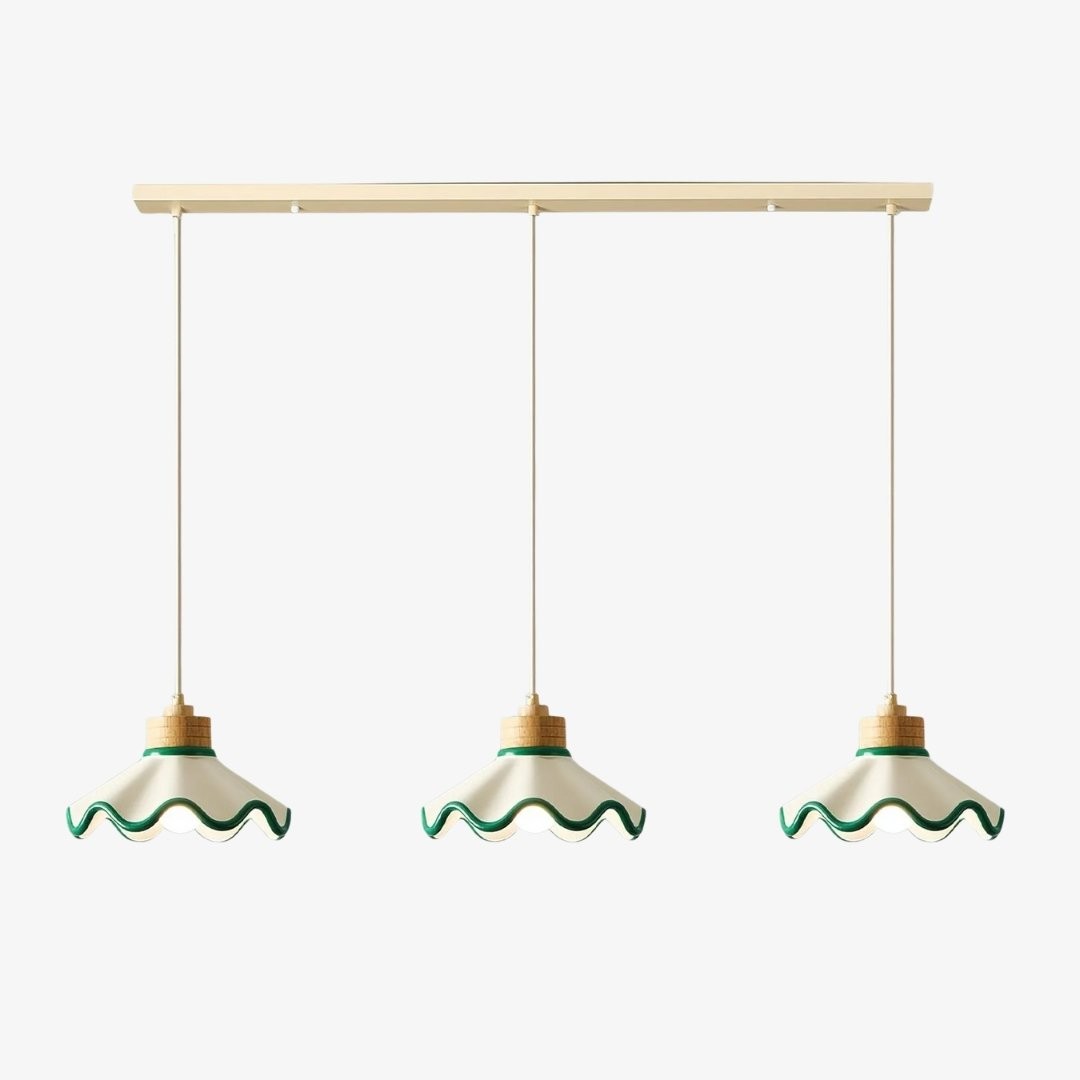 Moliro Scalloped Pendant Light - Modern Wavy Lighting for Dining Room T515