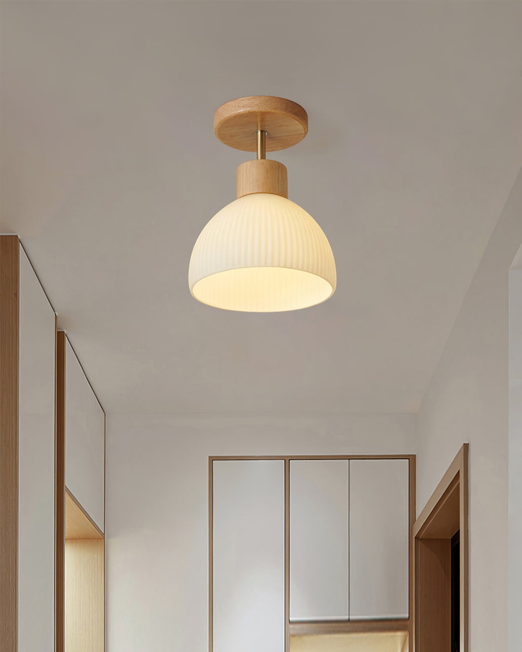 Nordic Wood Style LED Ceiling Lamp M177