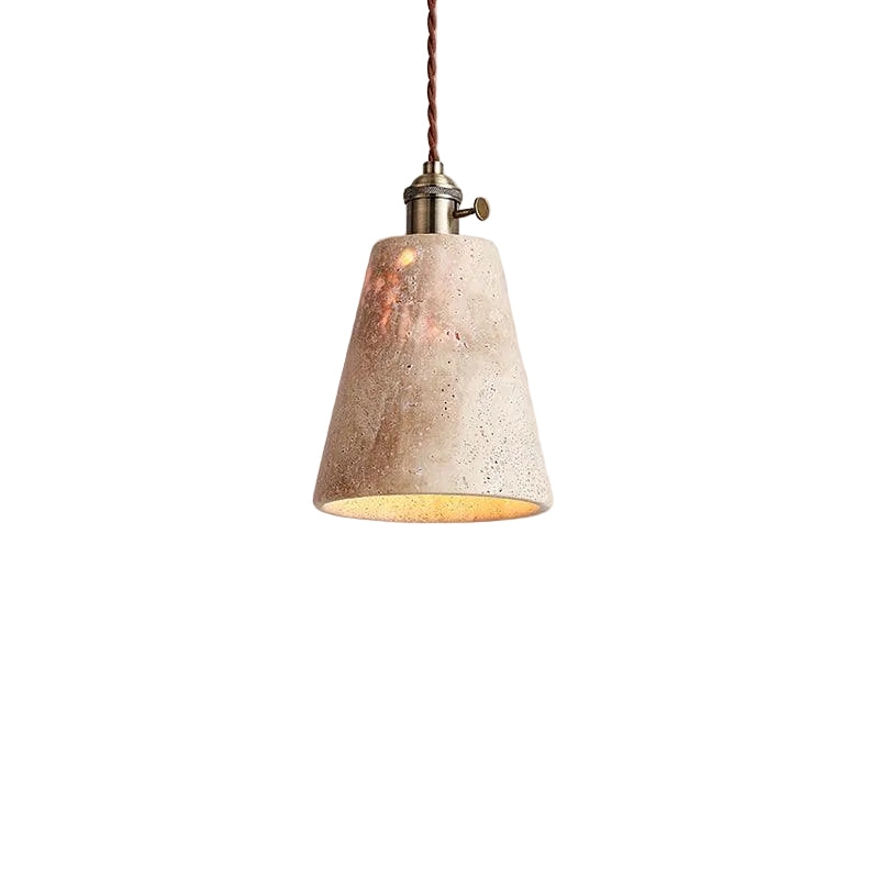 Alagusmo Minimalist Travertine Pendant Light D892