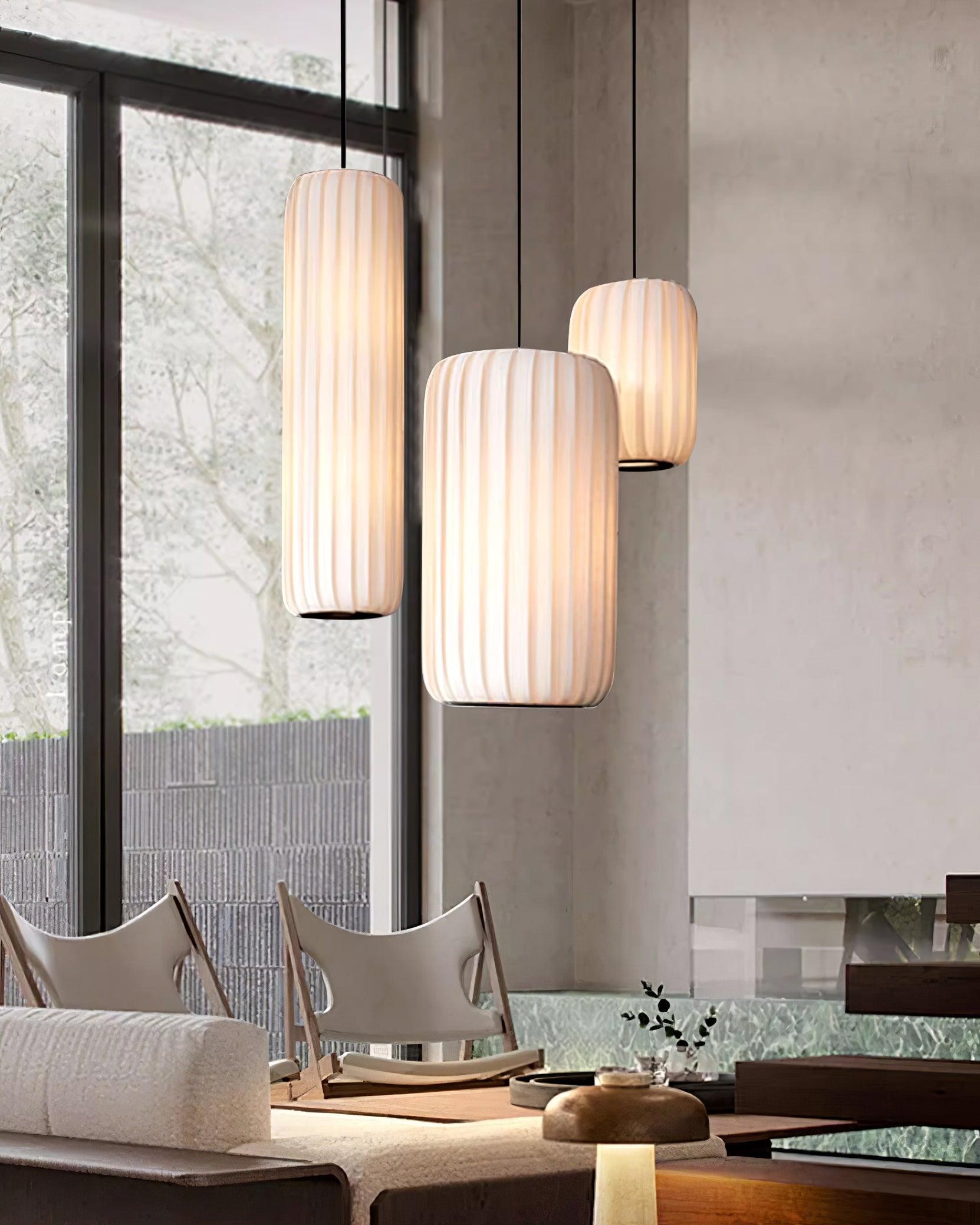 Scandinavian Minimalist Fabric Pendant Lamp M331