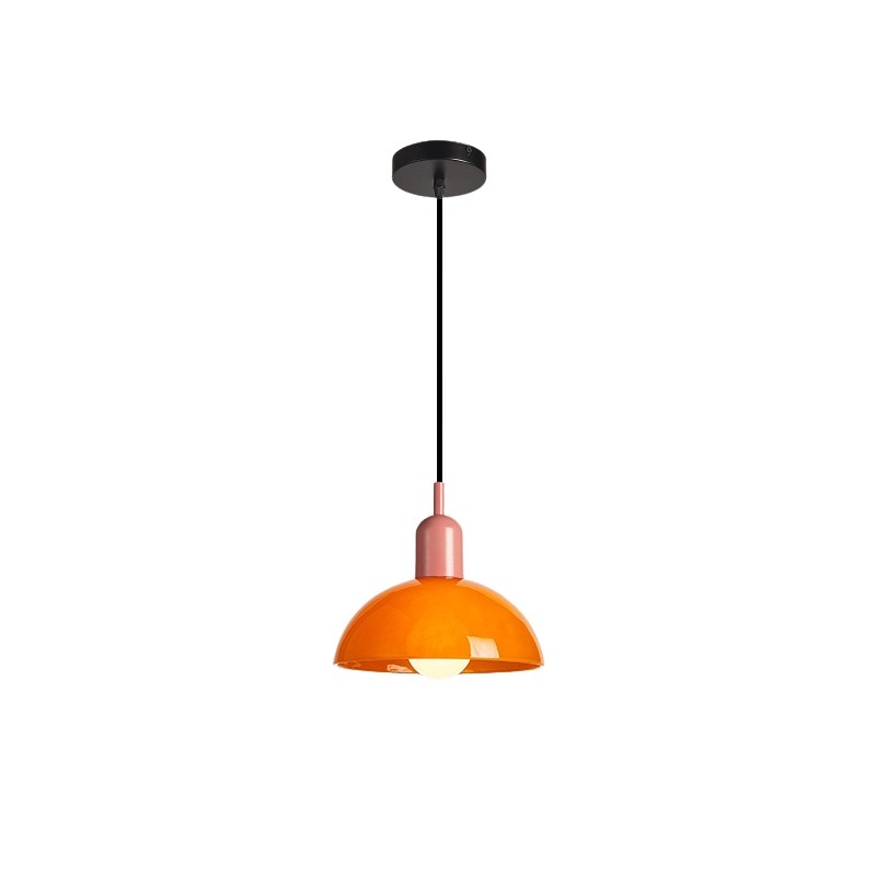 Bauhaus Stained Bowl Glass Pendant Light S164