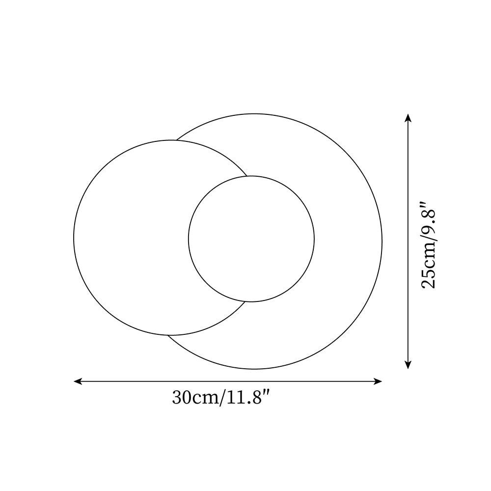 Simple Double Circle Splicing Wall Lamp M227