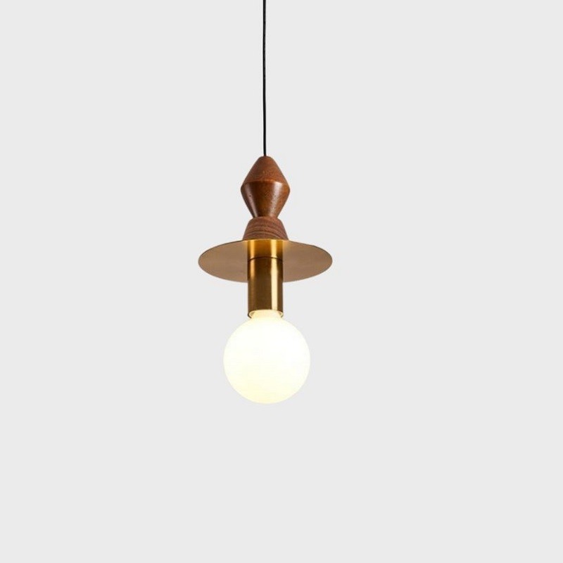 Creative Color Block Wooden Pendant Light S166